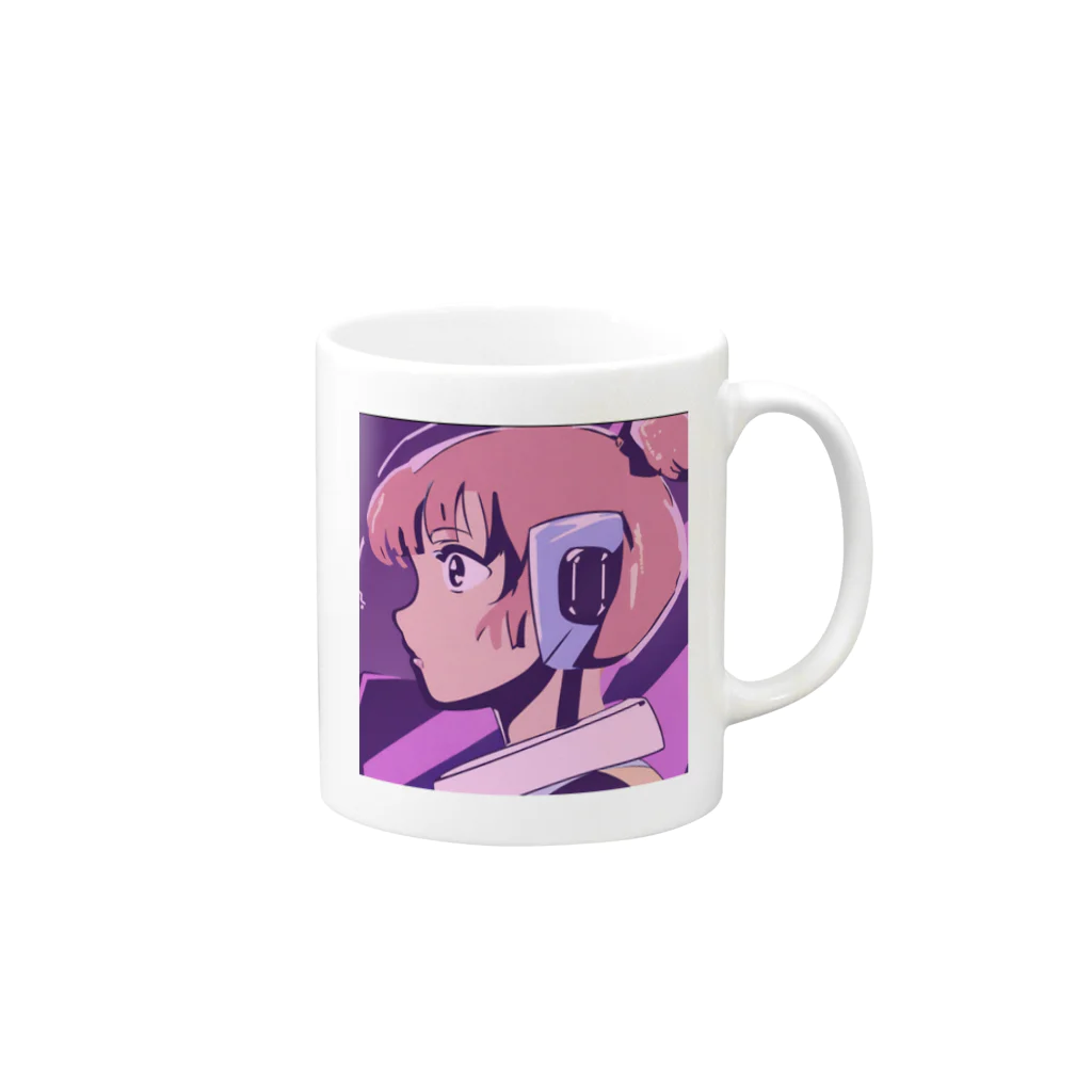 ショコラの夢見る少女 Mug :right side of the handle