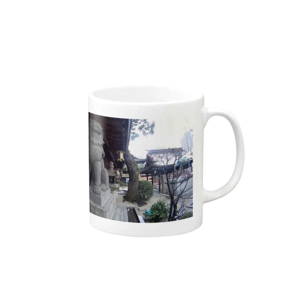 ぐるぐるどっかーんのおくしださん Mug :right side of the handle