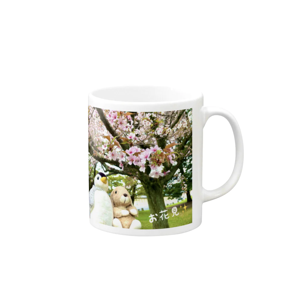 そよぎめぐみ商店のうさぺん〜日本が好きです Mug :right side of the handle