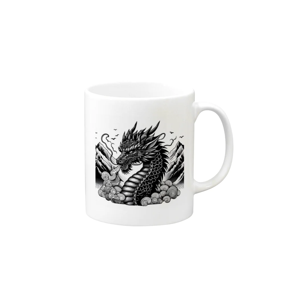 Pokacocoaの龍 Mug :right side of the handle