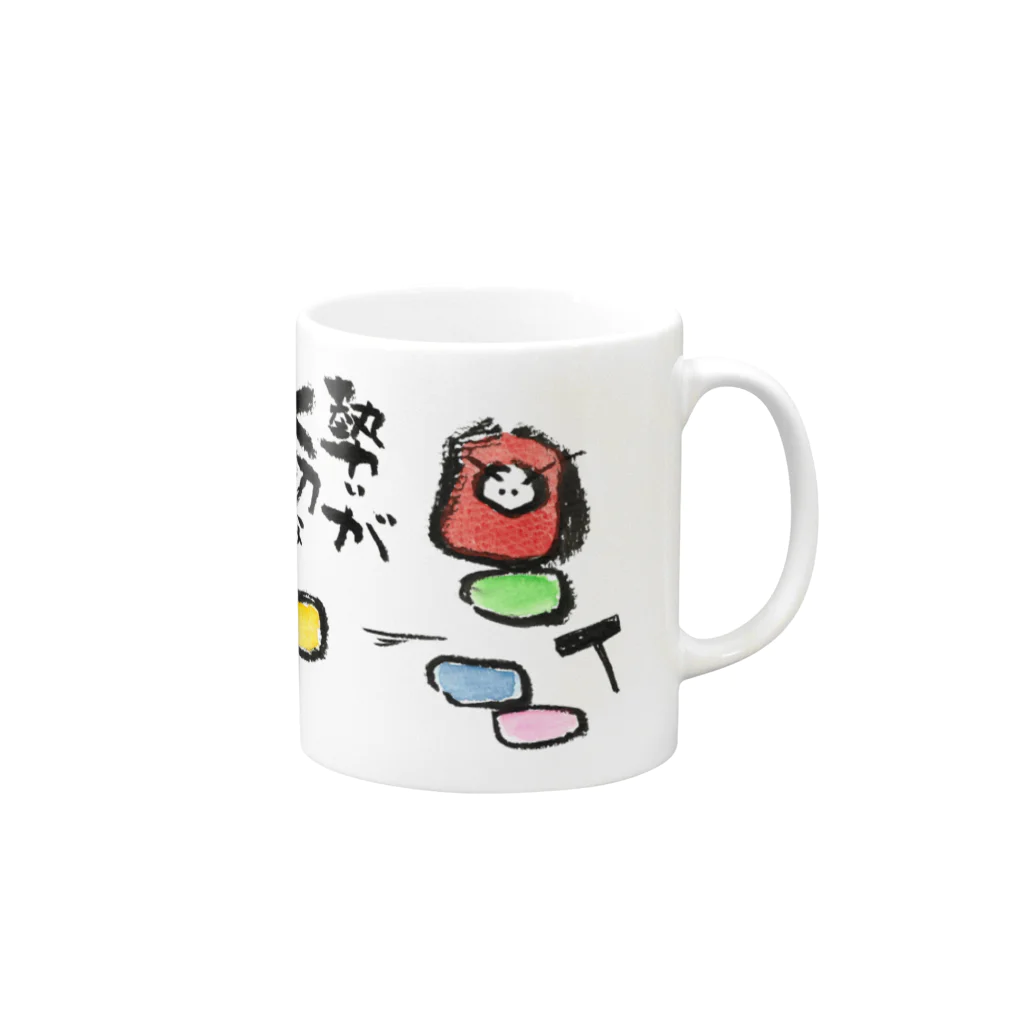 marumiのダルマシリーズ_だるま落とし Mug :right side of the handle