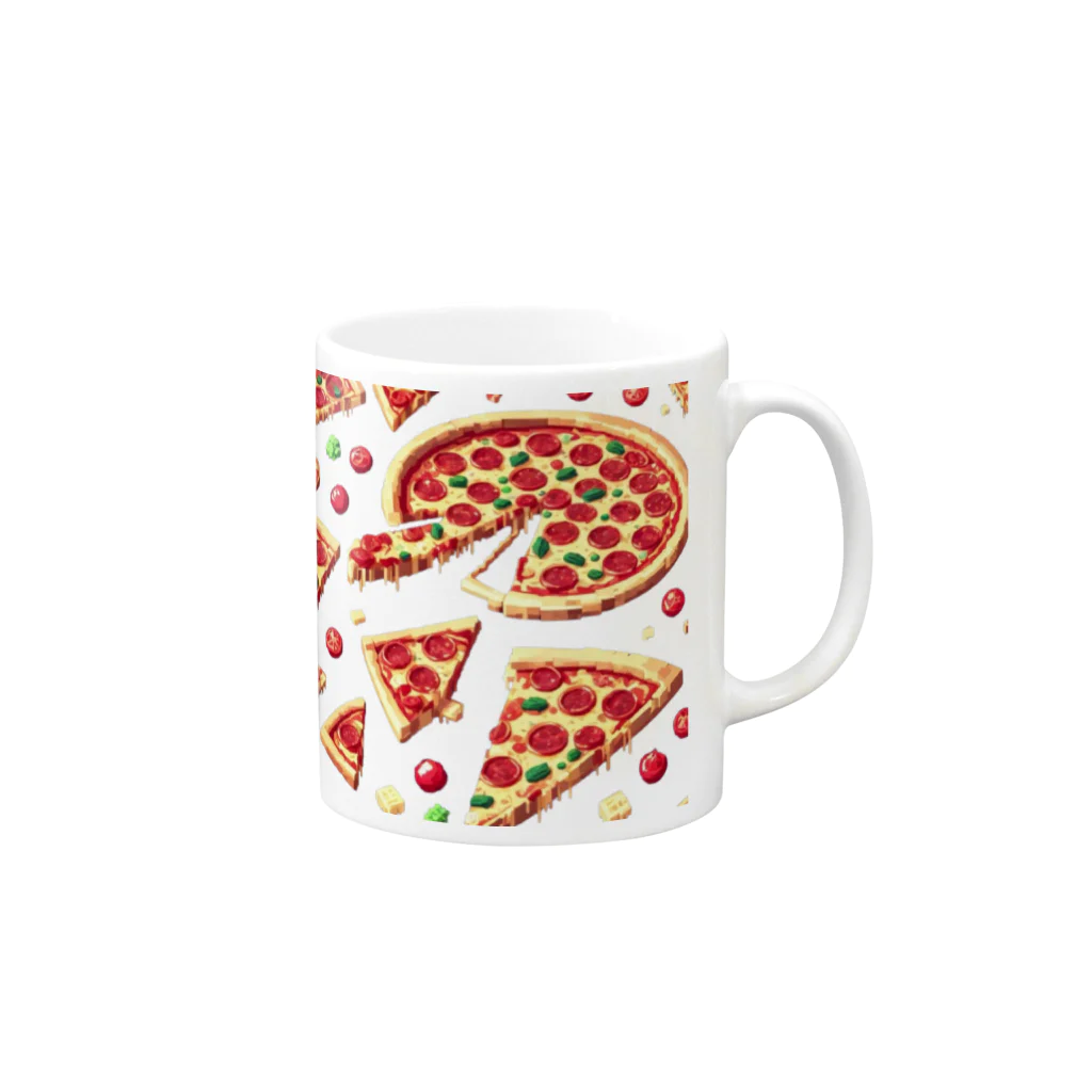 Kaz_Alter777のPIZZA Mug :right side of the handle