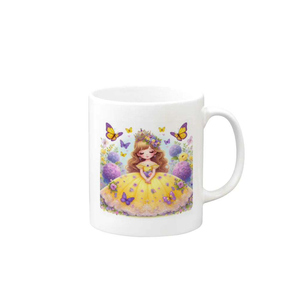 パープルルームの夢見心地の姫🌟 Mug :right side of the handle