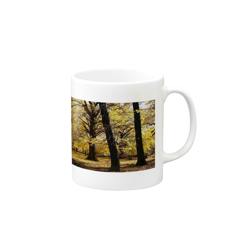 nyorai0121の晩秋の公園にて Mug :right side of the handle