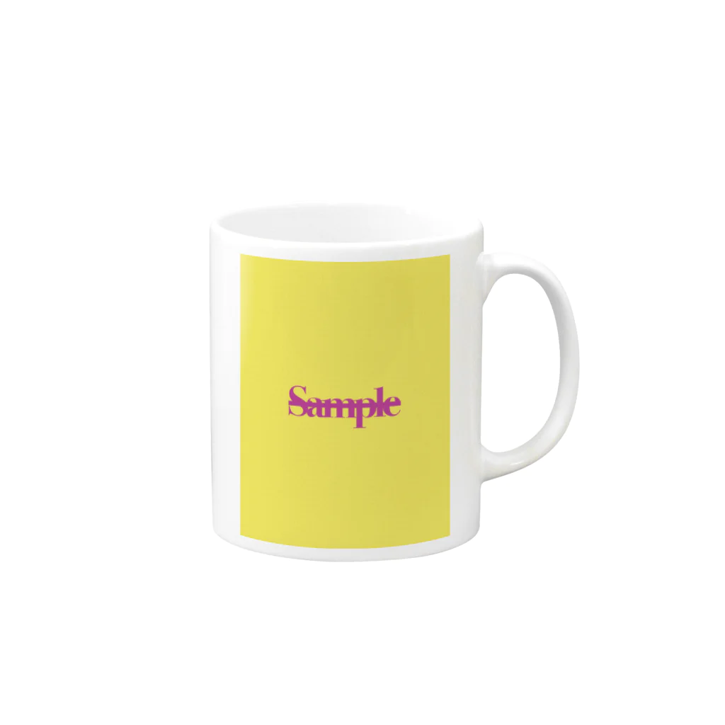 9ubericqueの【Sample】ちゃん Mug :right side of the handle