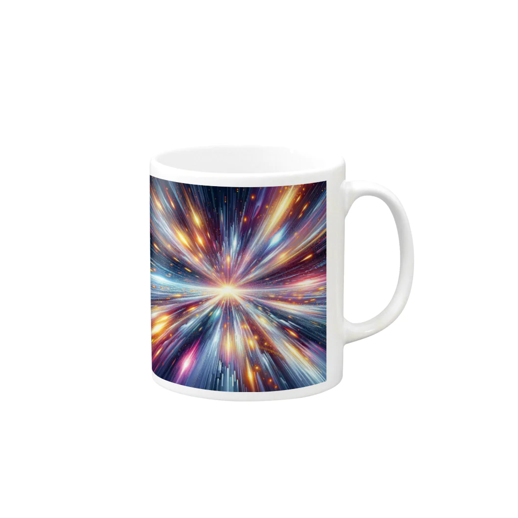 トトベス(T∴B∴M∴)🕊️の超光速スターダスト量子ワープ🛸スターシード覚醒コード Mug :right side of the handle