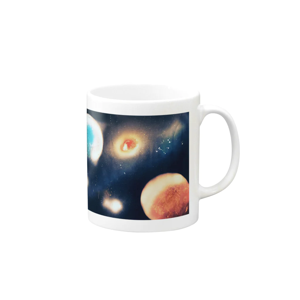 えみねこの原始宇宙創造 Mug :right side of the handle