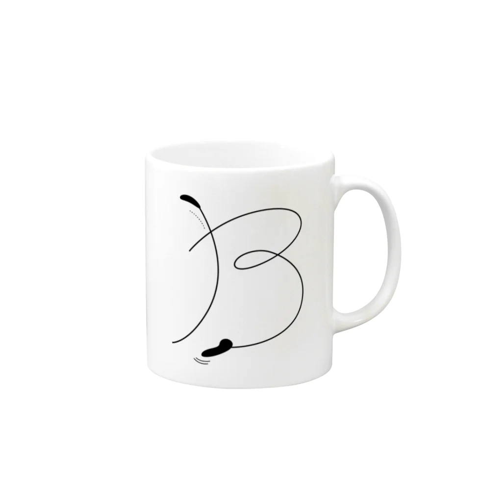 T-shopのB Mug :right side of the handle