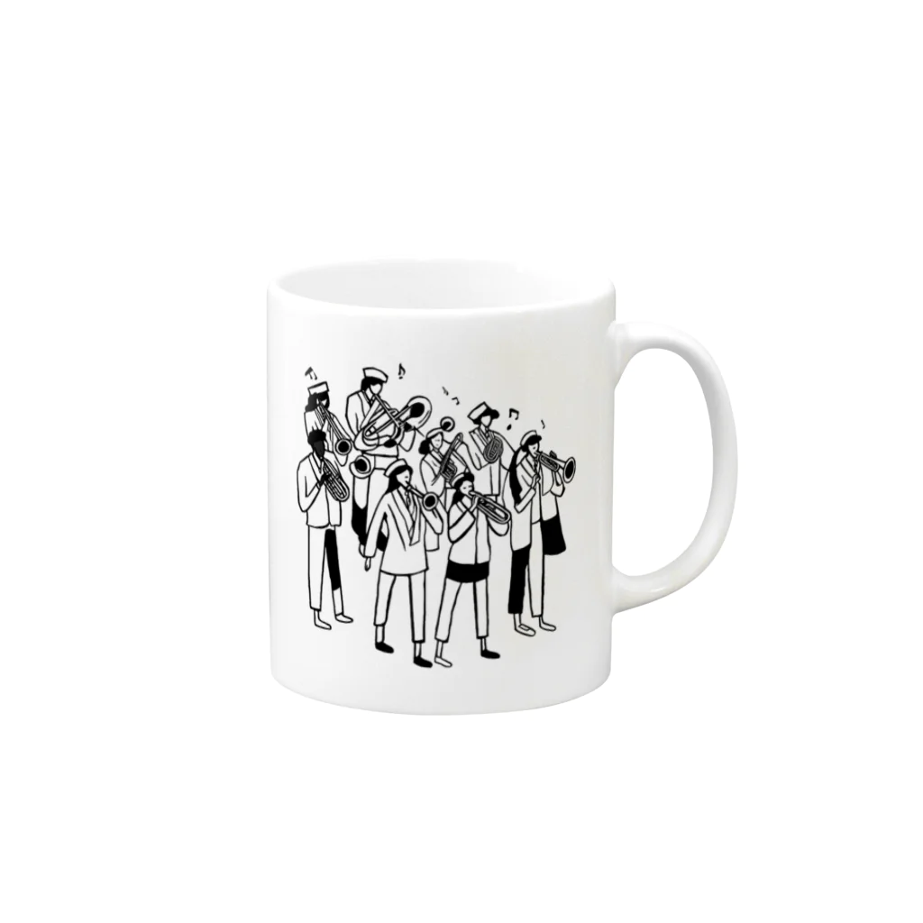 yamabの吹奏楽部 Mug :right side of the handle