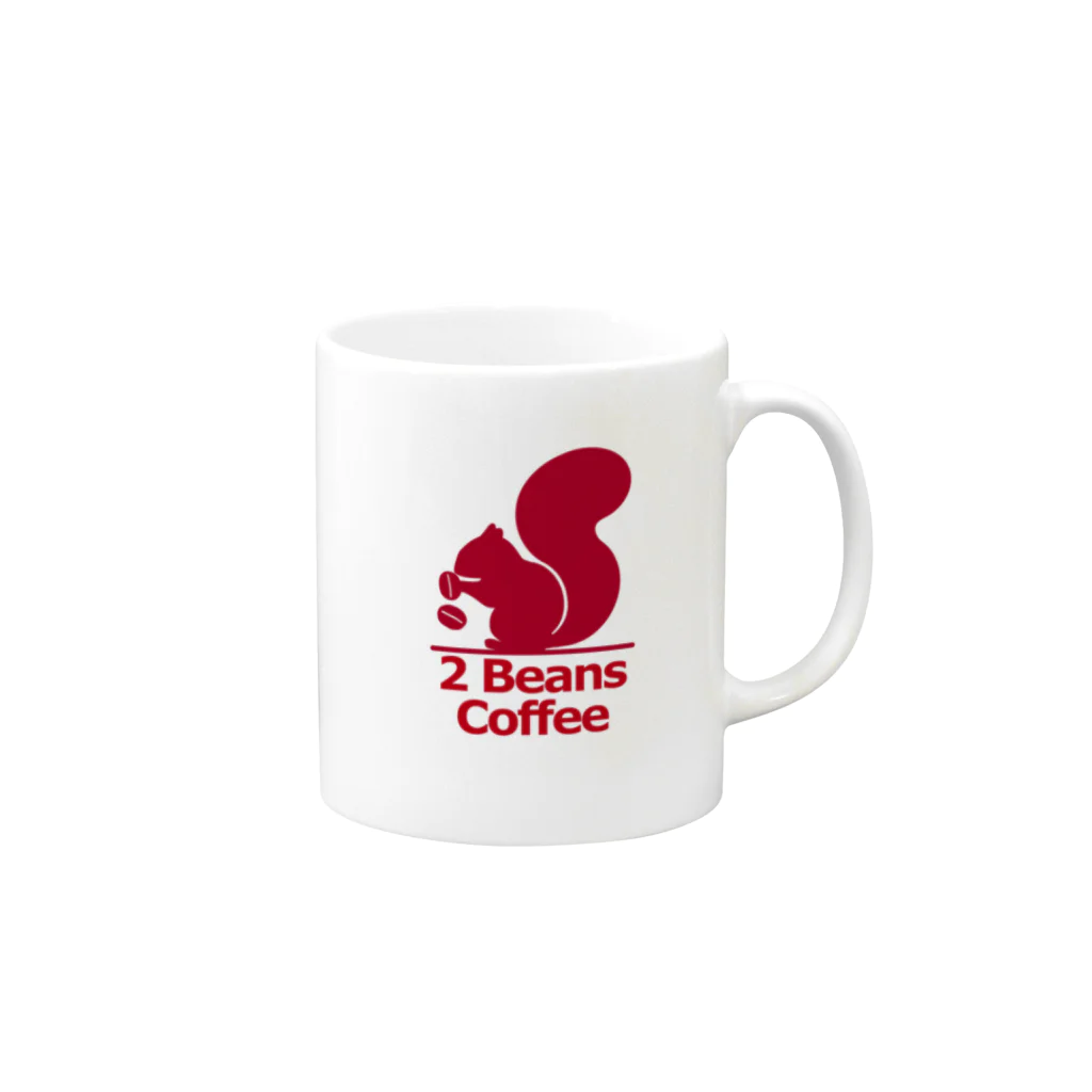 2 Beans Coffee 公式ショップの2 Beans Coffee グッズ マグカップの取っ手の右面