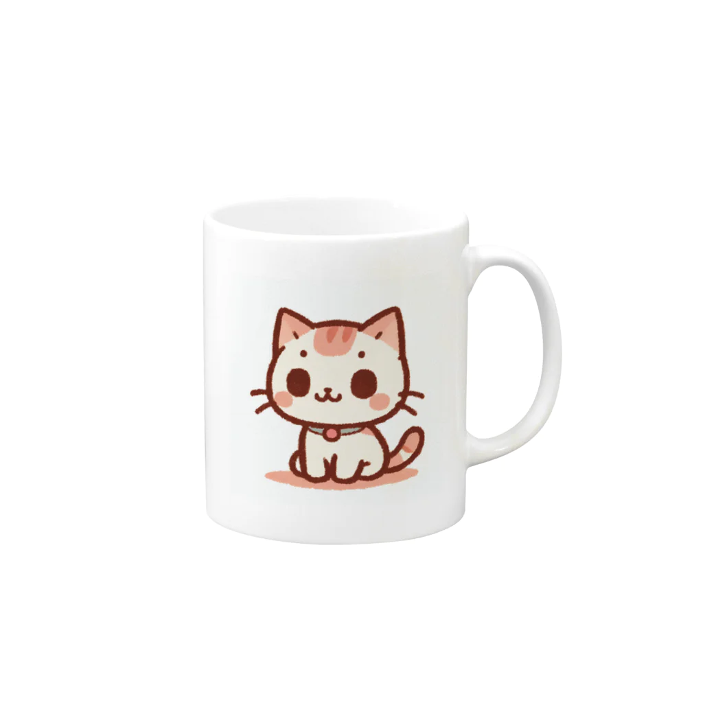 かずとのねこまる Mug :right side of the handle