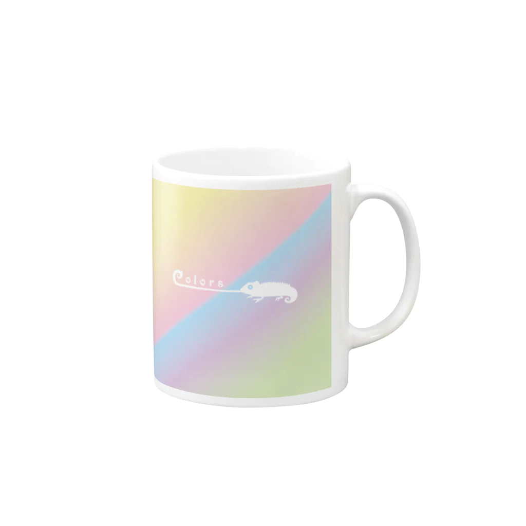 COLORS 株式会社カラーズ 新潟塗装のカラメレオン 2024  株式会社カラーズ 新潟 塗装 Mug :right side of the handle