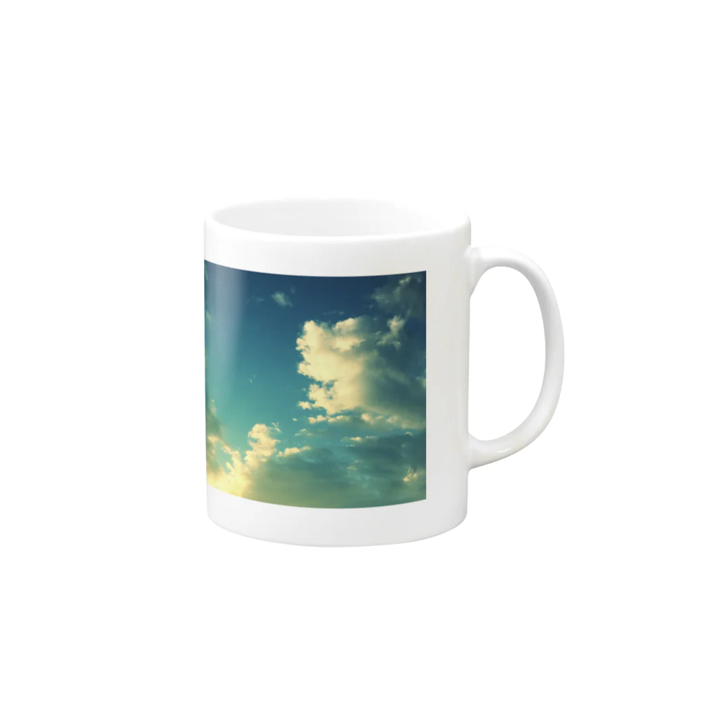 MISHIMAの空の写真 Mug :right side of the handle