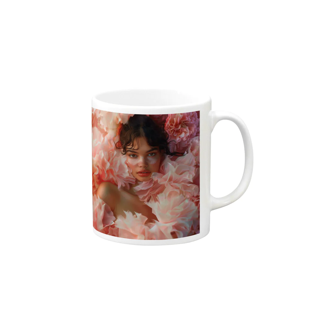 AQUAMETAVERSEのフェイスアート　Tomoe bb 2712 Mug :right side of the handle