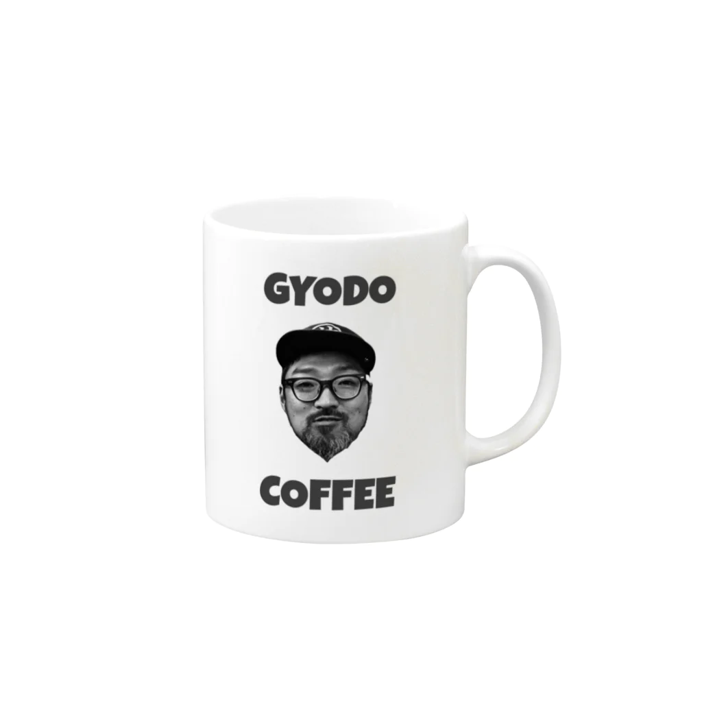 不遊終春のGYODO COFFEE マグカップの取っ手の右面