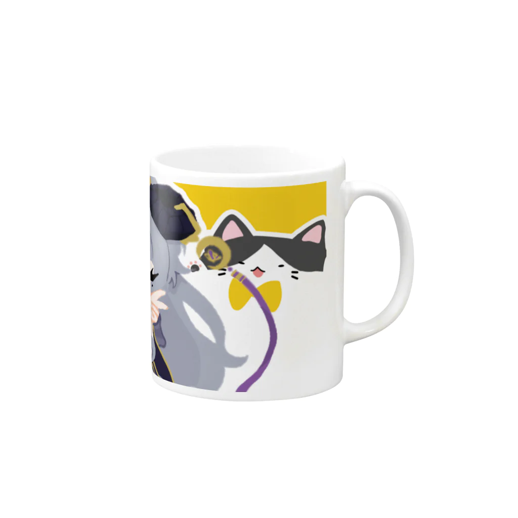 キャバクラ如月SUZURI店の如月家SDイラスト Mug :right side of the handle