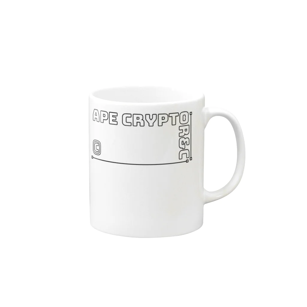 Ape Crypto R&CのApe Crypto R&C Mug :right side of the handle