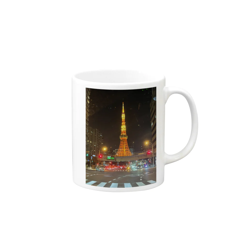 JohnDo Shopの東京タワー Mug :right side of the handle