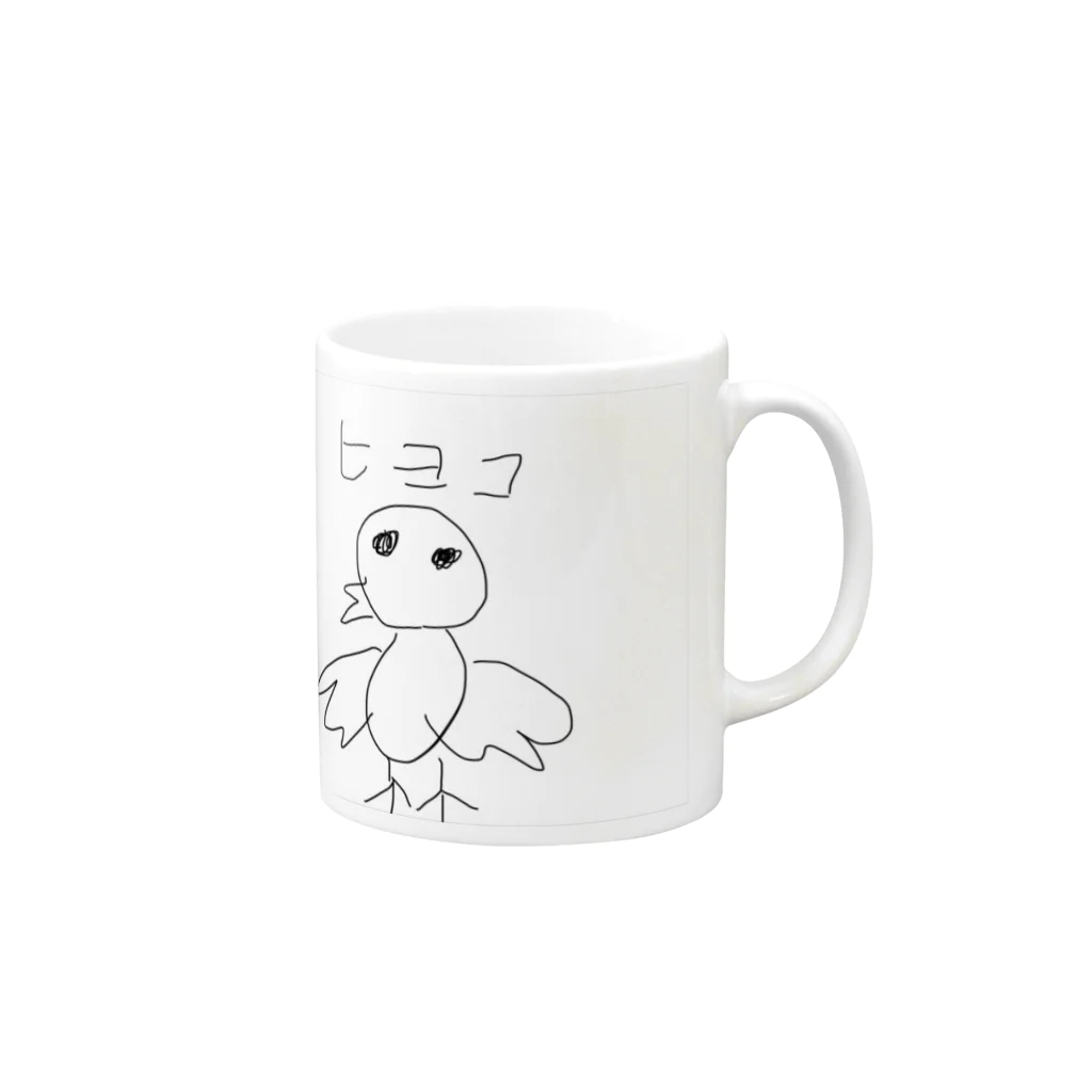 hetaTのhetaTひよこ Mug :right side of the handle