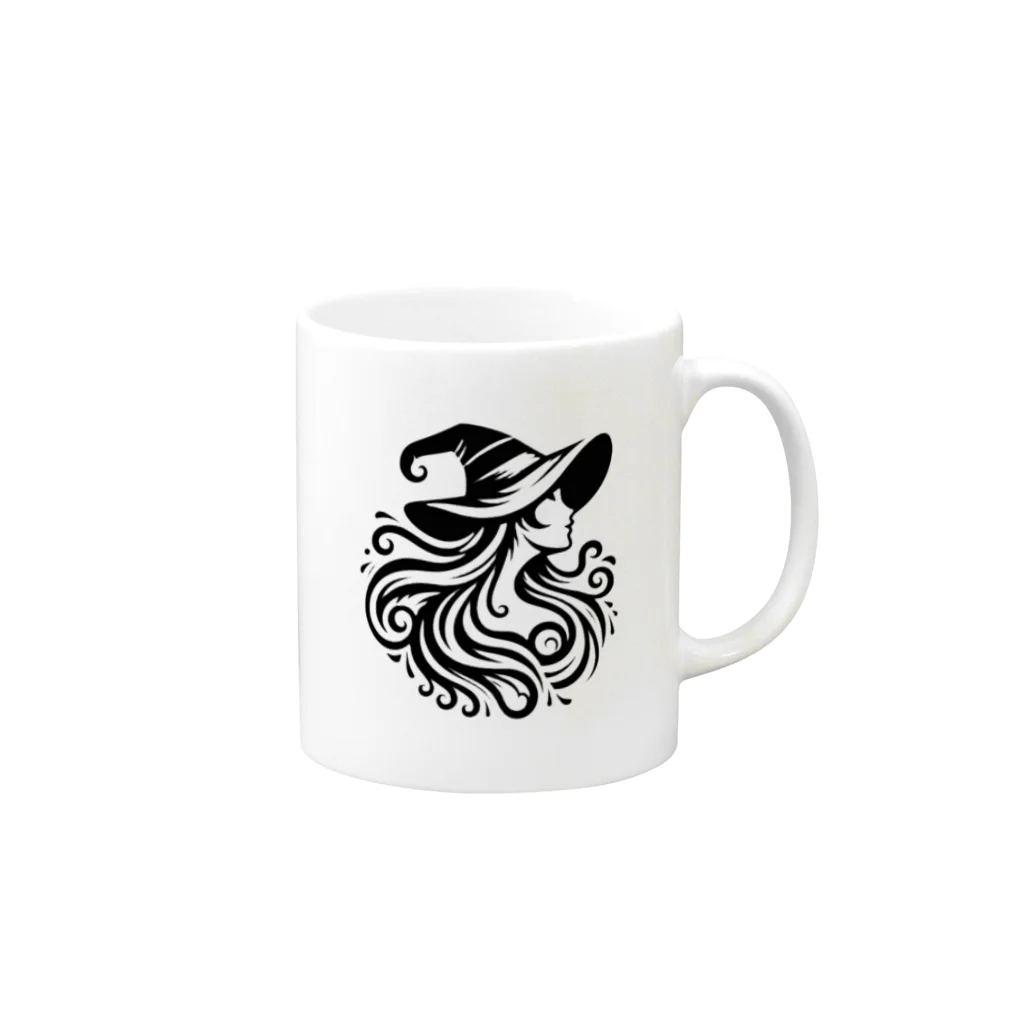 BONZEWORKSのウィッチ Mug :right side of the handle