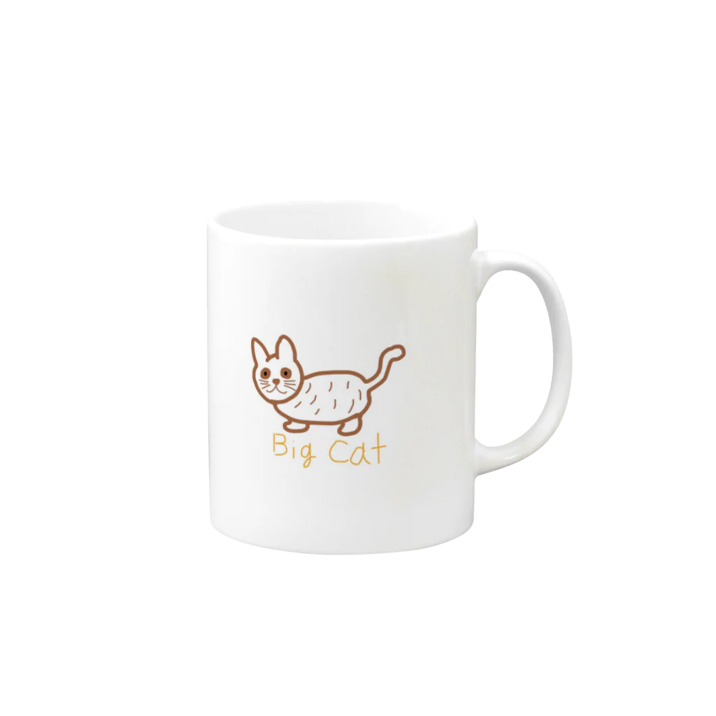 パンダ君のBig Cat Mug :right side of the handle