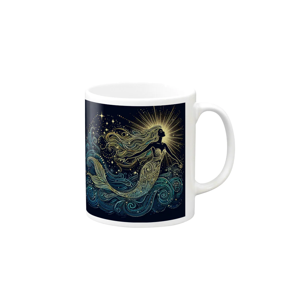 nico251の夢見る人魚 Mug :right side of the handle