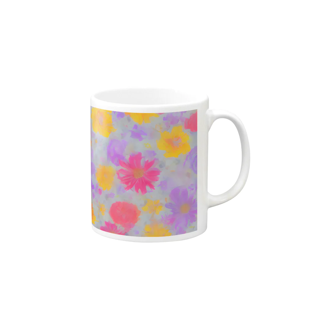 tleflower のFlower Mug :right side of the handle