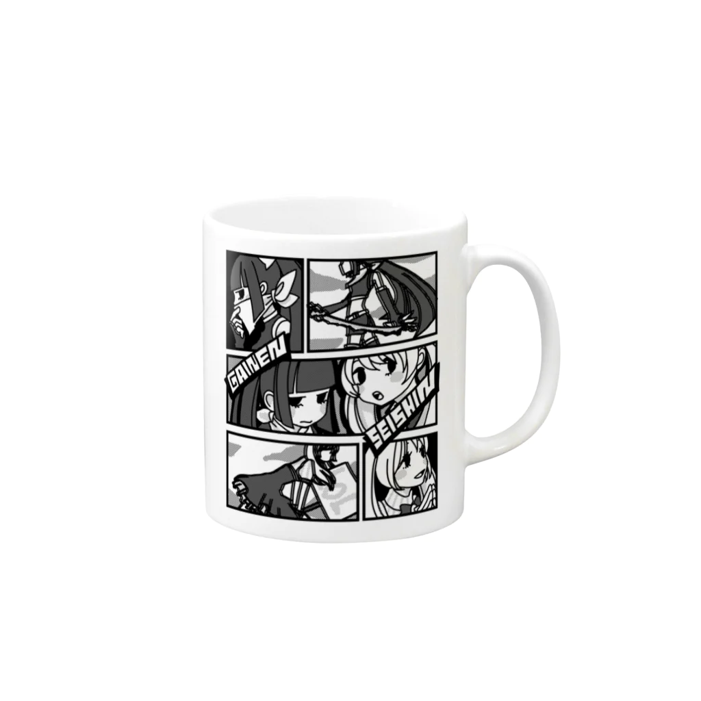 GGG official shopのcure comic Mug :right side of the handle