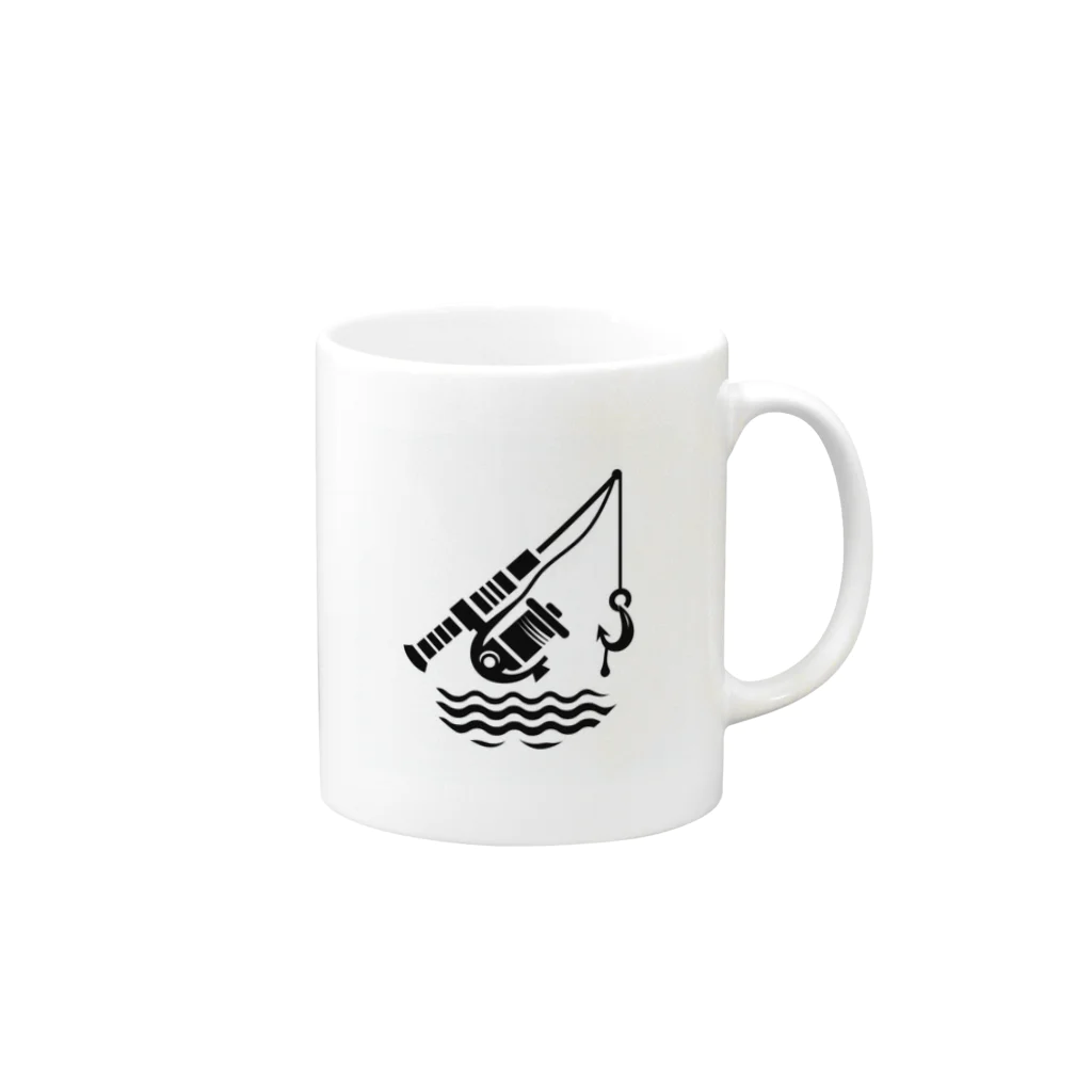 fish-man13の釣り竿 Mug :right side of the handle