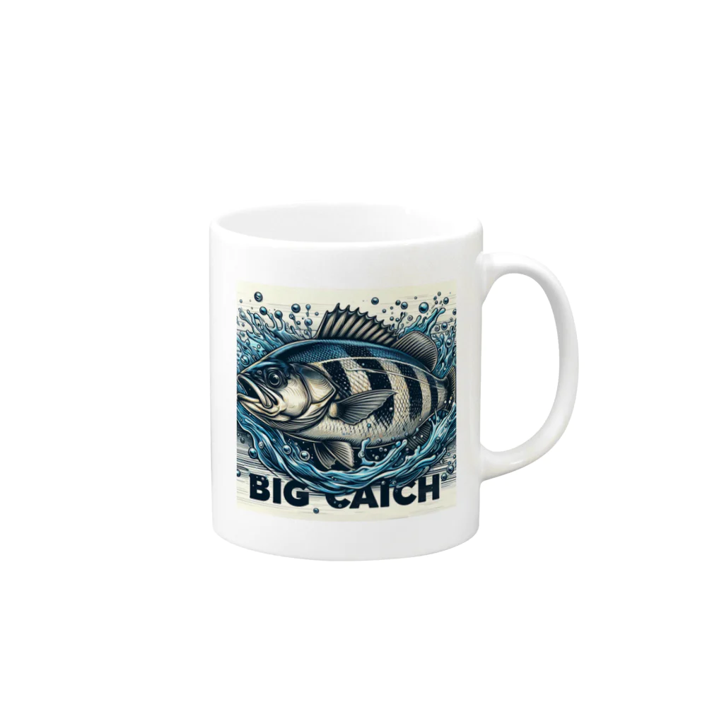 せんす工房のBIG CATCHⅡ Mug :right side of the handle