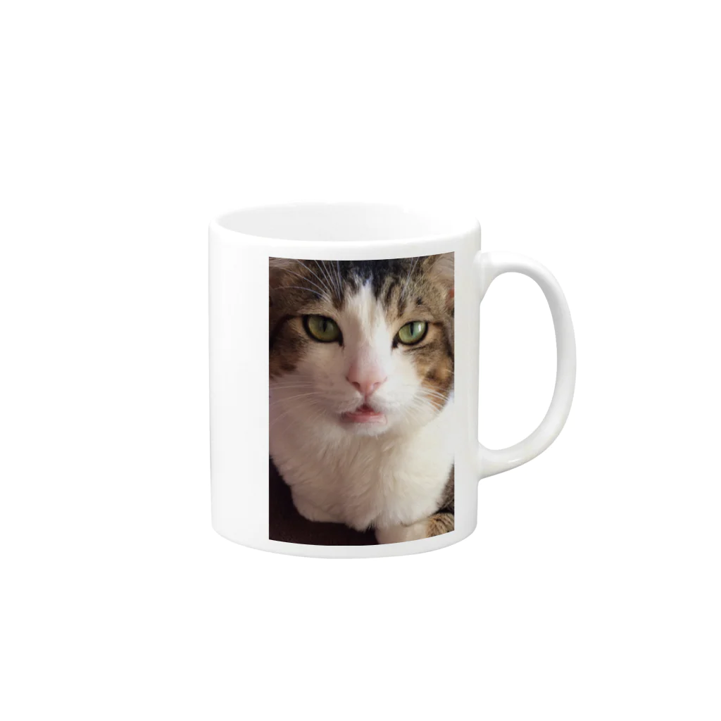 ひーこの猫 Mug :right side of the handle