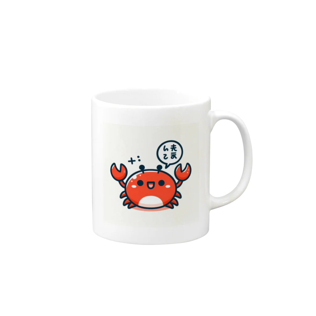 melka55のカニ Mug :right side of the handle