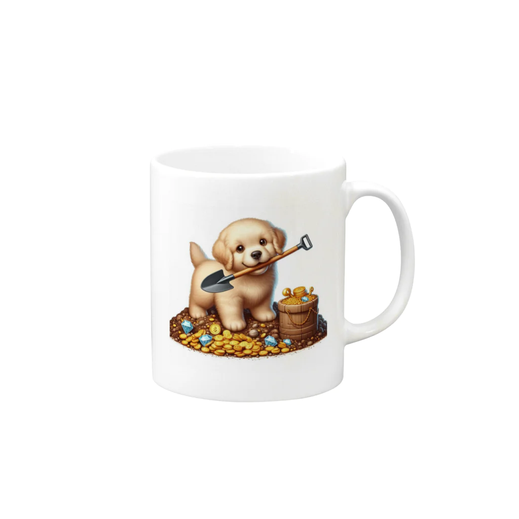 poti-collectionのoh！ポチ Mug :right side of the handle