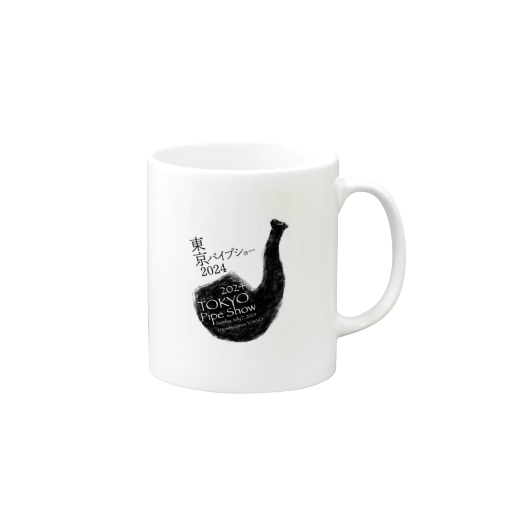 ピエールTシャツの東京パイプショー2024限定グッズ Mug :right side of the handle