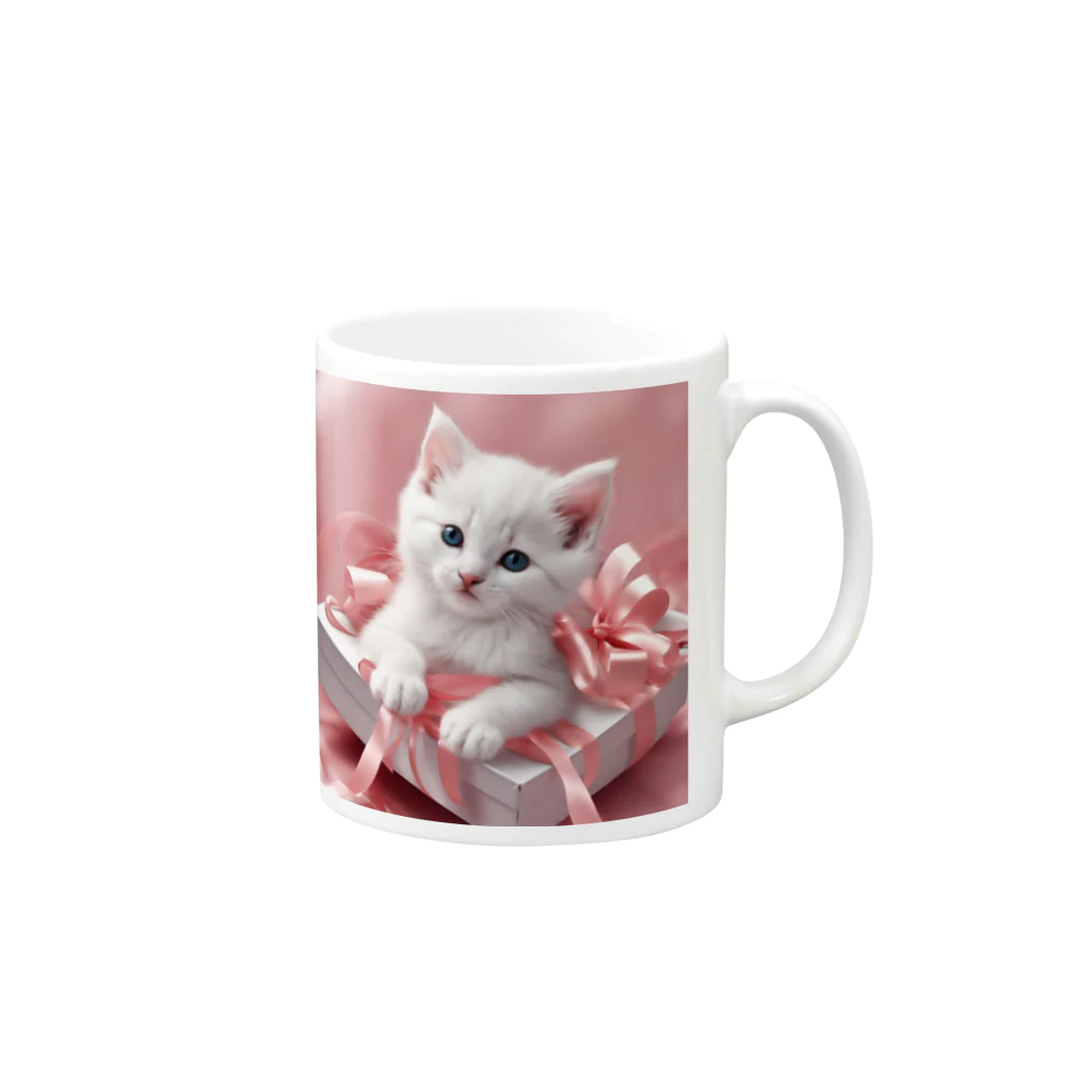 coco...の姫ねこ Mug :right side of the handle