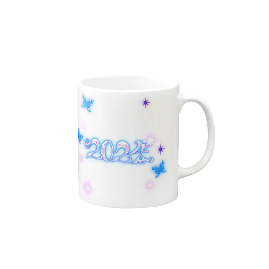 ちょこっぷの2024 開運 ！！ Mug :right side of the handle