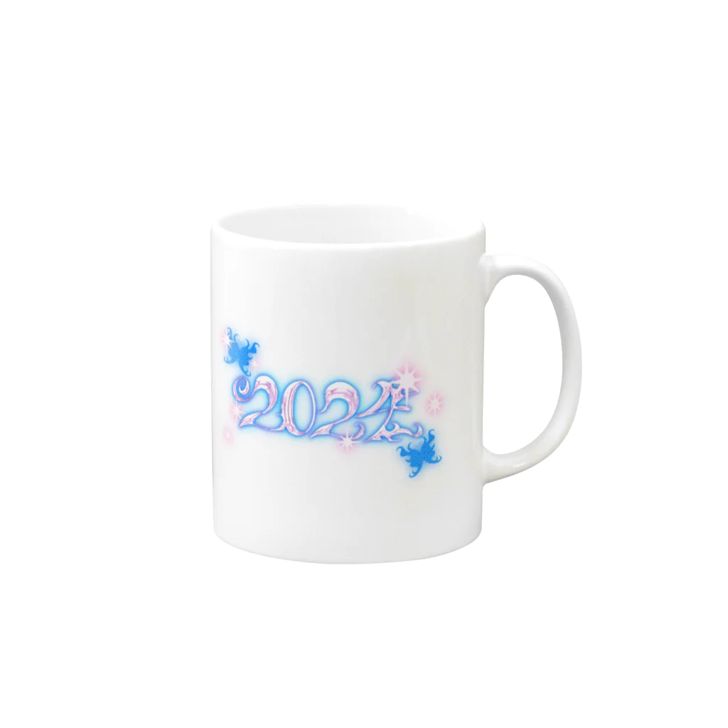 ちょこっぷの2024 🦋✨ Mug :right side of the handle