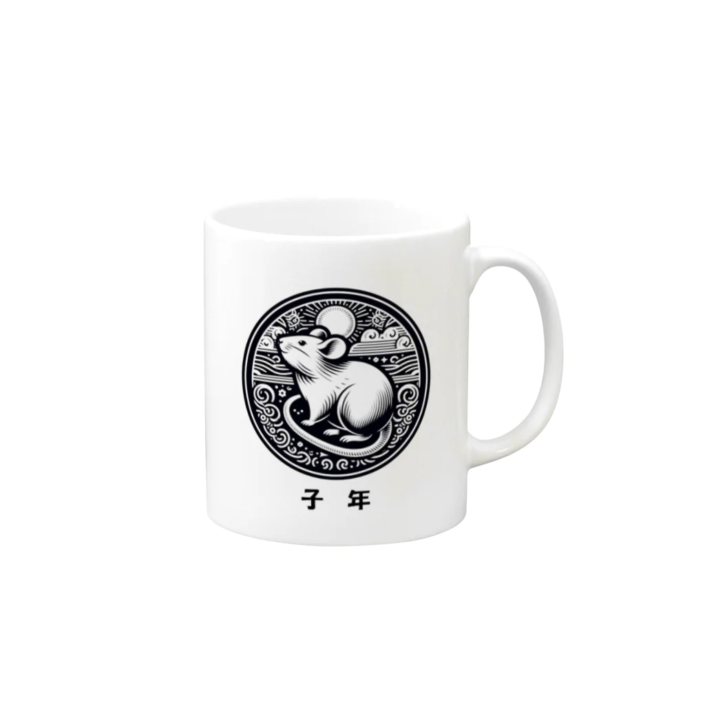 keystoneの子年 Mug :right side of the handle