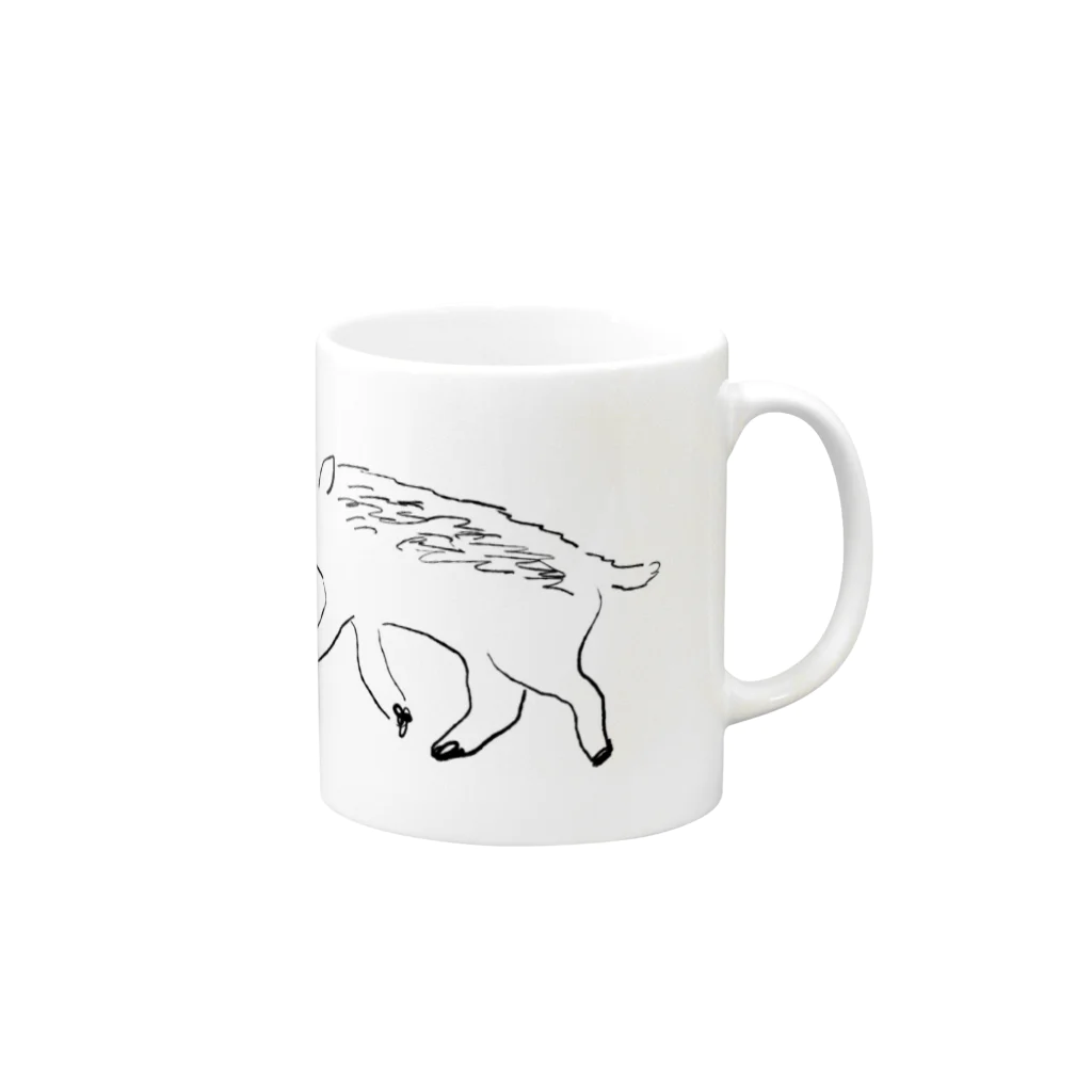 oyasmurのヰ Mug :right side of the handle