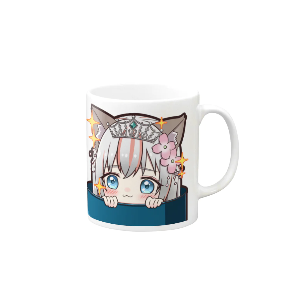 結月ちや屋のキラキラちや Mug :right side of the handle