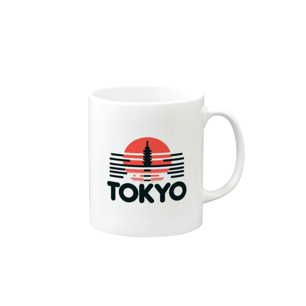 aoharu2005の東京 Mug :right side of the handle