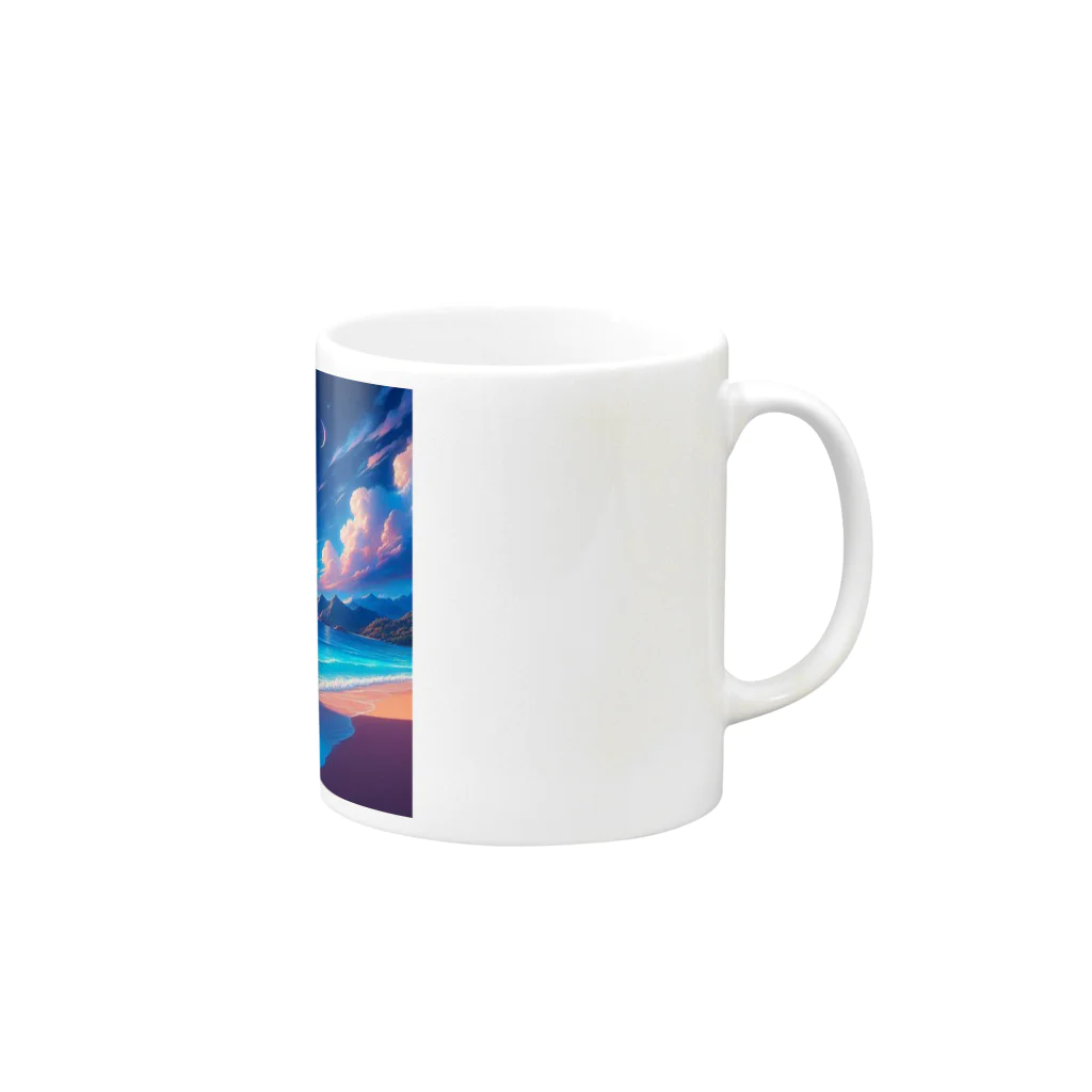 8kn356231の海 Mug :right side of the handle