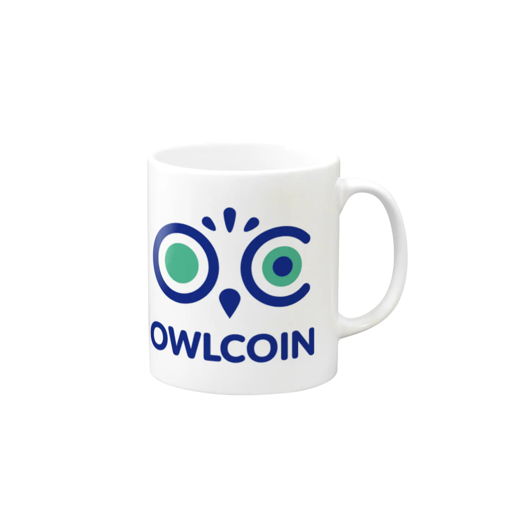 OWLCOIN ショップのOWLCOIN マグカップの取っ手の右面