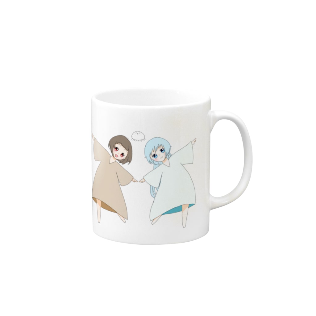 おとくた双子ポーズ Mug By おとなし Mmmutenka Suzuri