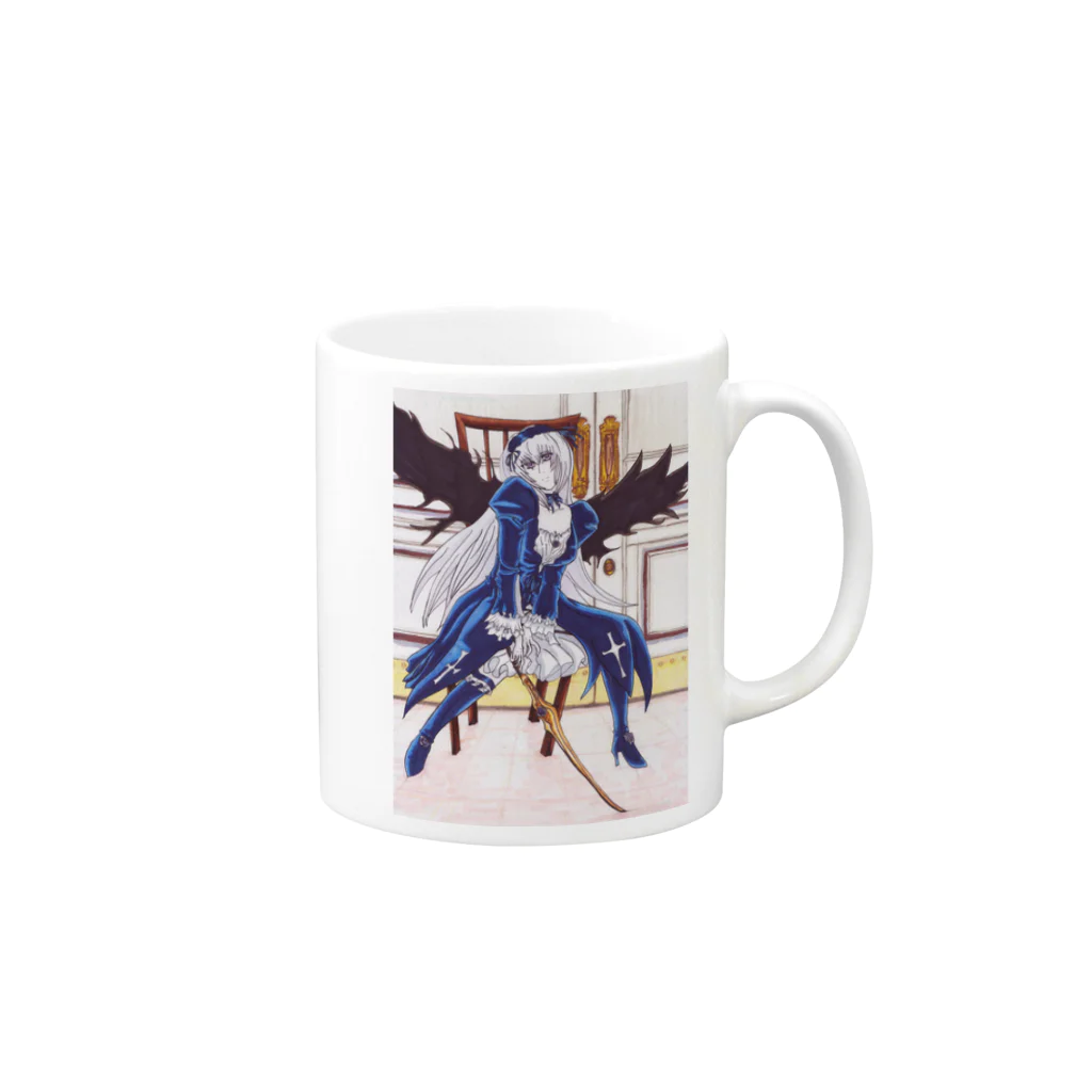 マジクソにゅーすＶＳ痛々しい速報の八頭身ではいかがでしょうか Mug :right side of the handle