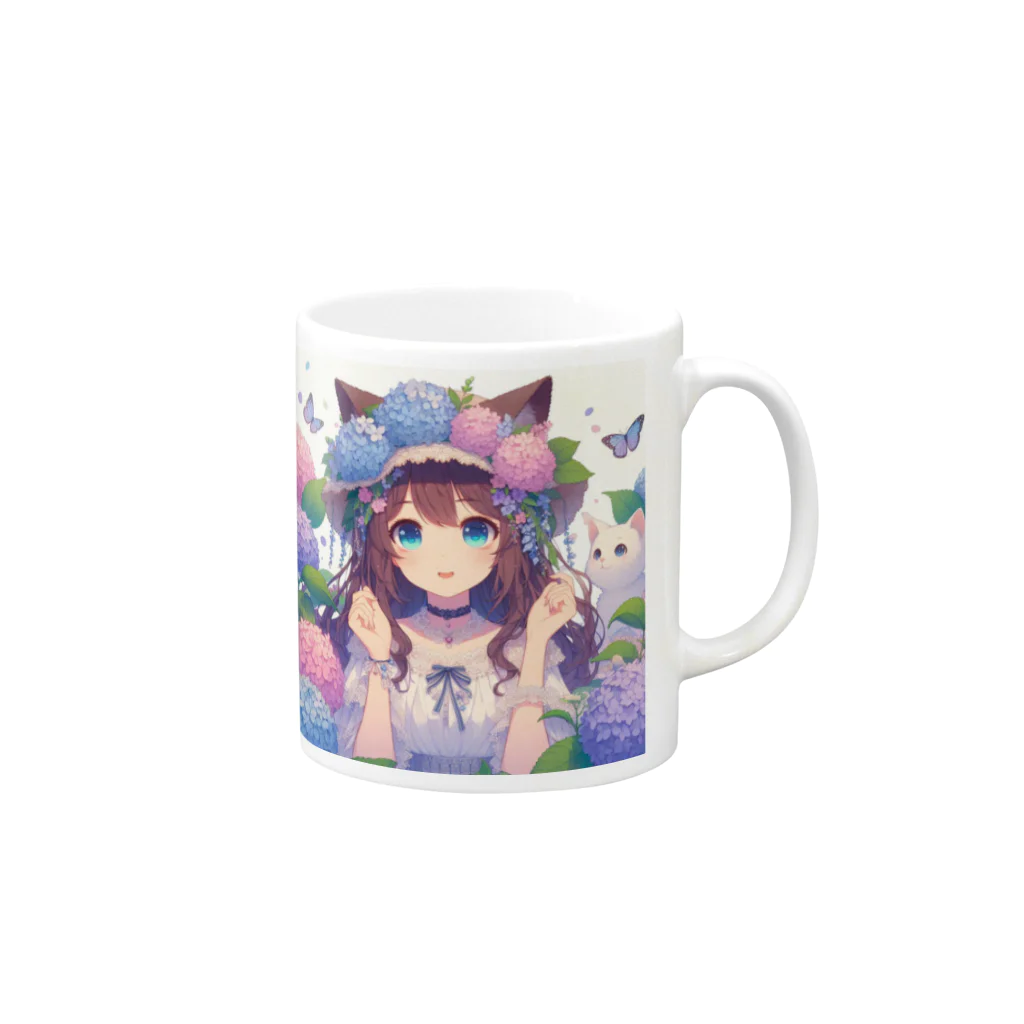 yos-1292583のねこニコばん Mug :right side of the handle