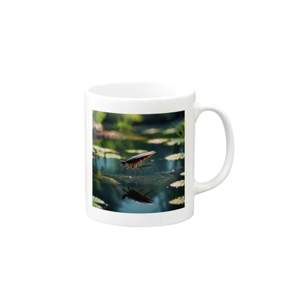 hana2ginのGerridae Mug :right side of the handle