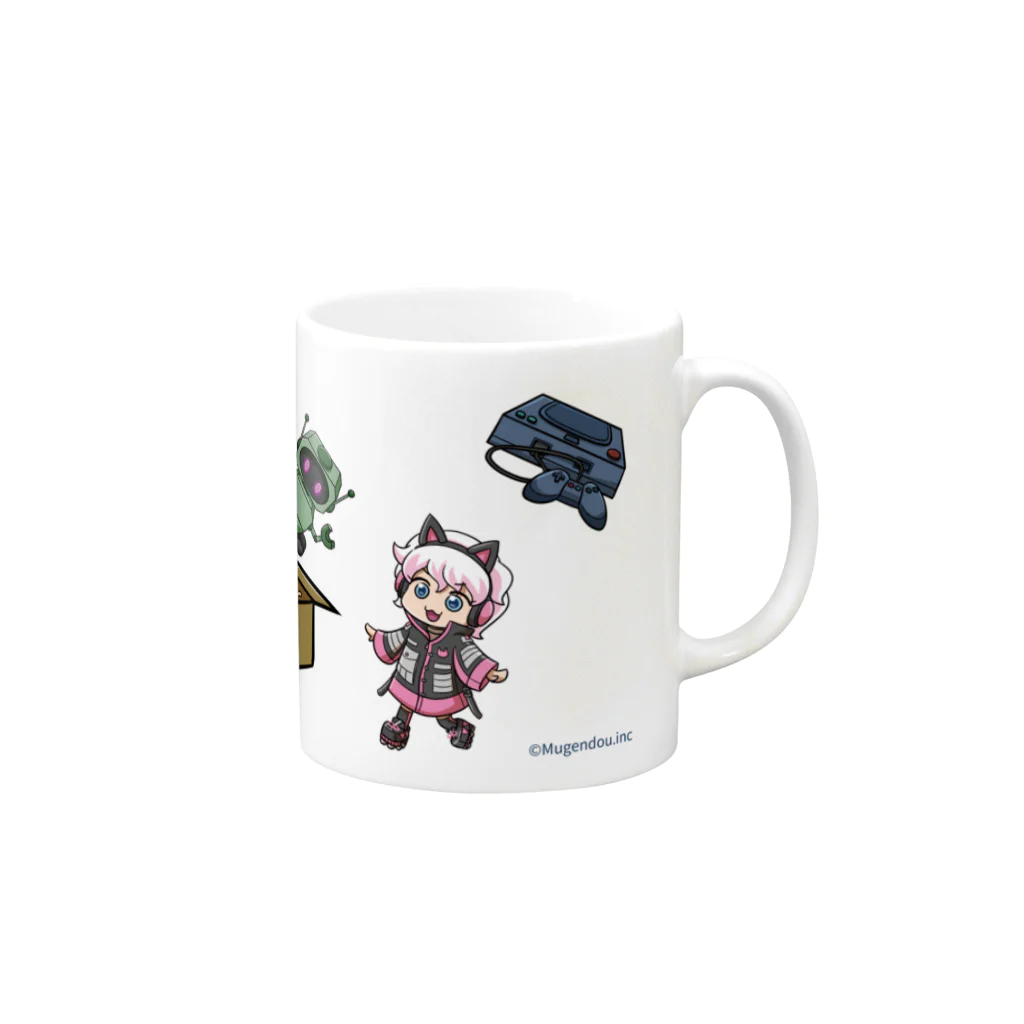 Mugendouのオタクキャッチ/オタクくんマグカップ1 Mug :right side of the handle