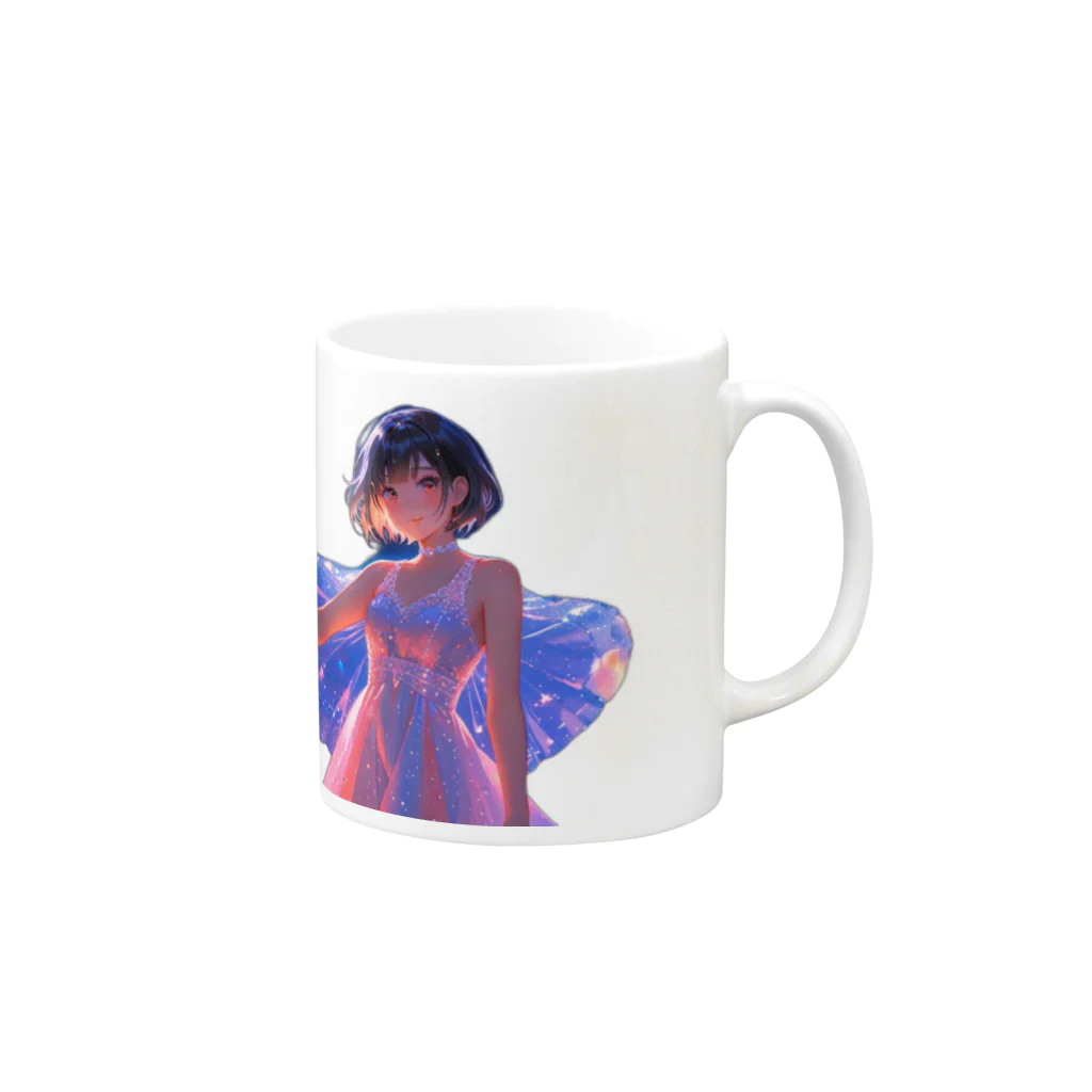 Utopiaの輝く少女 Mug :right side of the handle