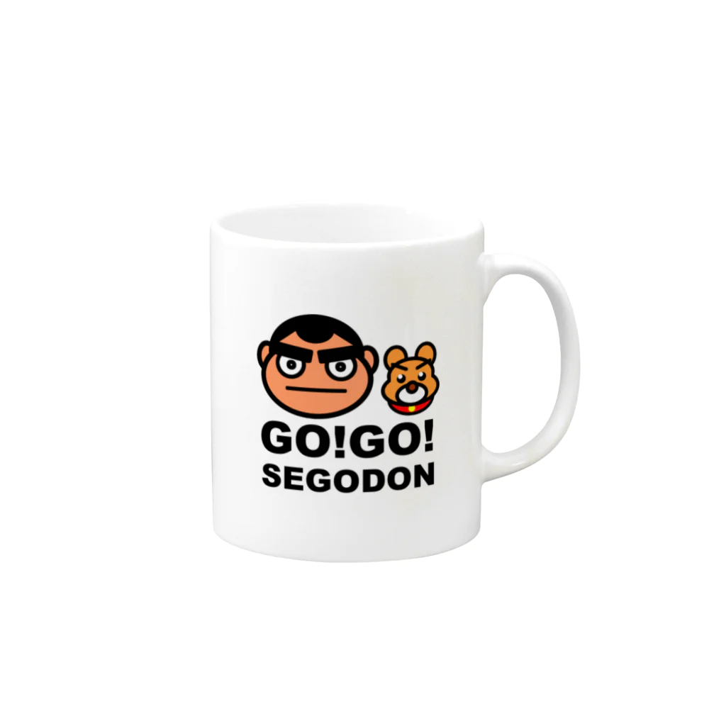 KAGOSHIMA GO!GO!PROJECT | 鹿児島 ゴーゴープロジェクトの【GO!GO! SEGODON/ゴーゴー西郷どん】 Mug :right side of the handle